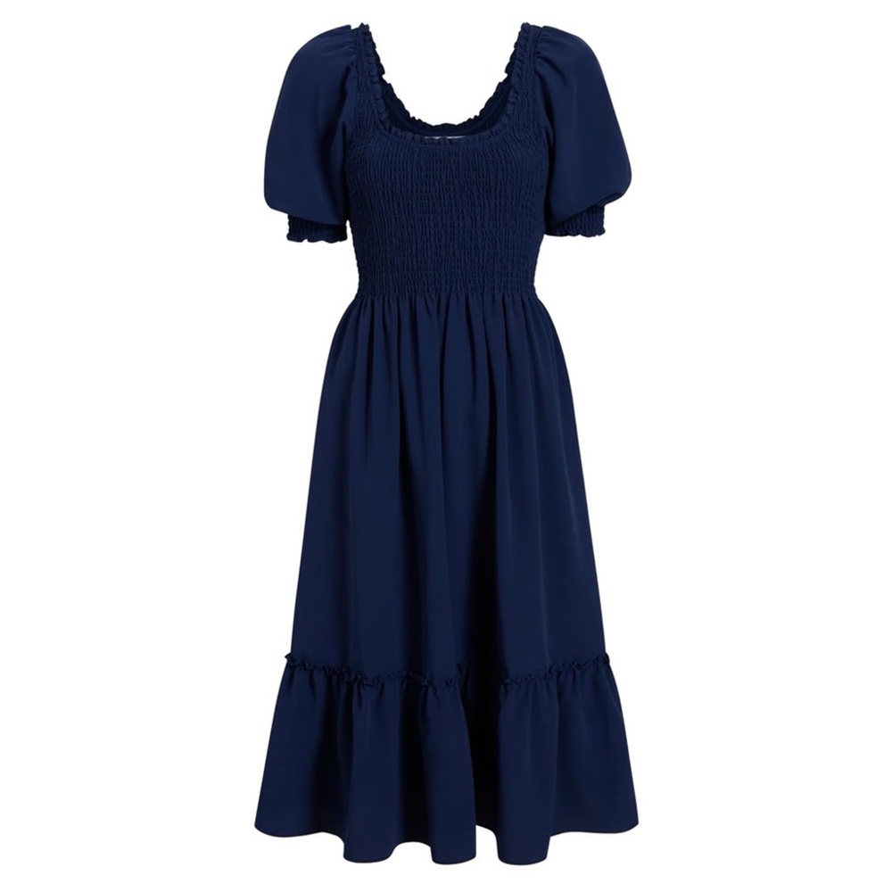 Hill House Louisa Nap Dress in Navy Crepe